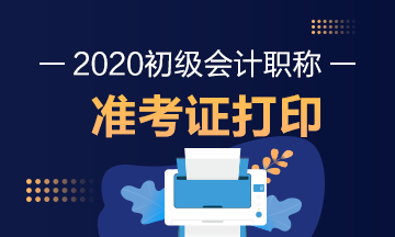 2020年甘肃初级会计准考证打印网址是什么？